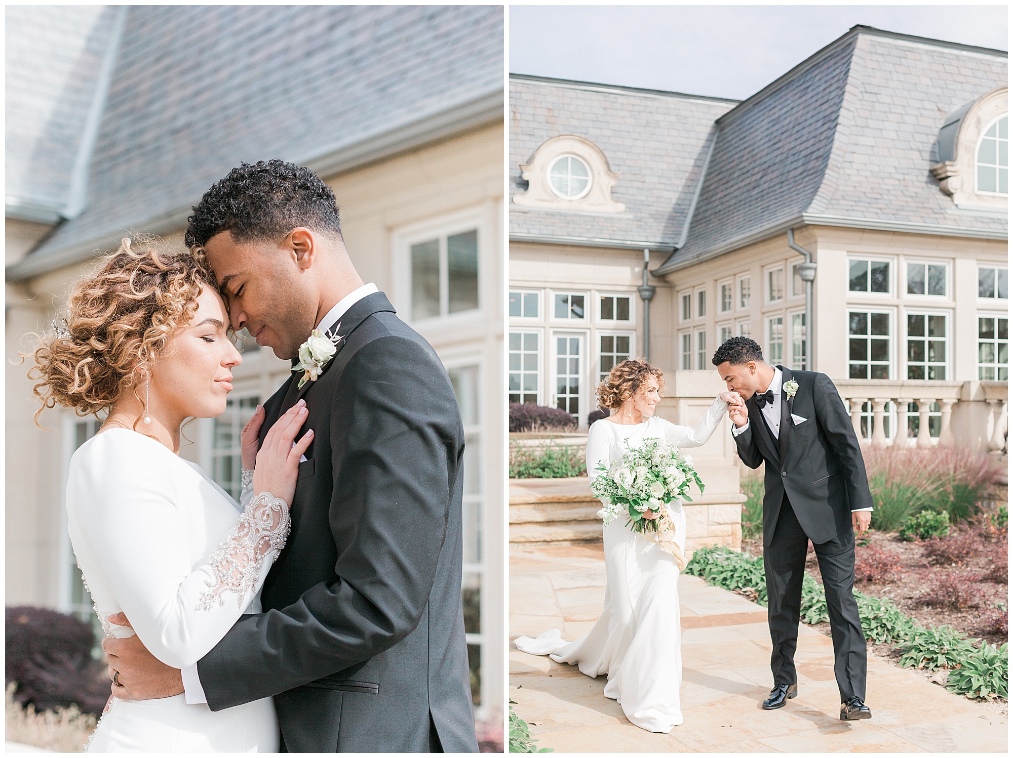 interracial bride and groom