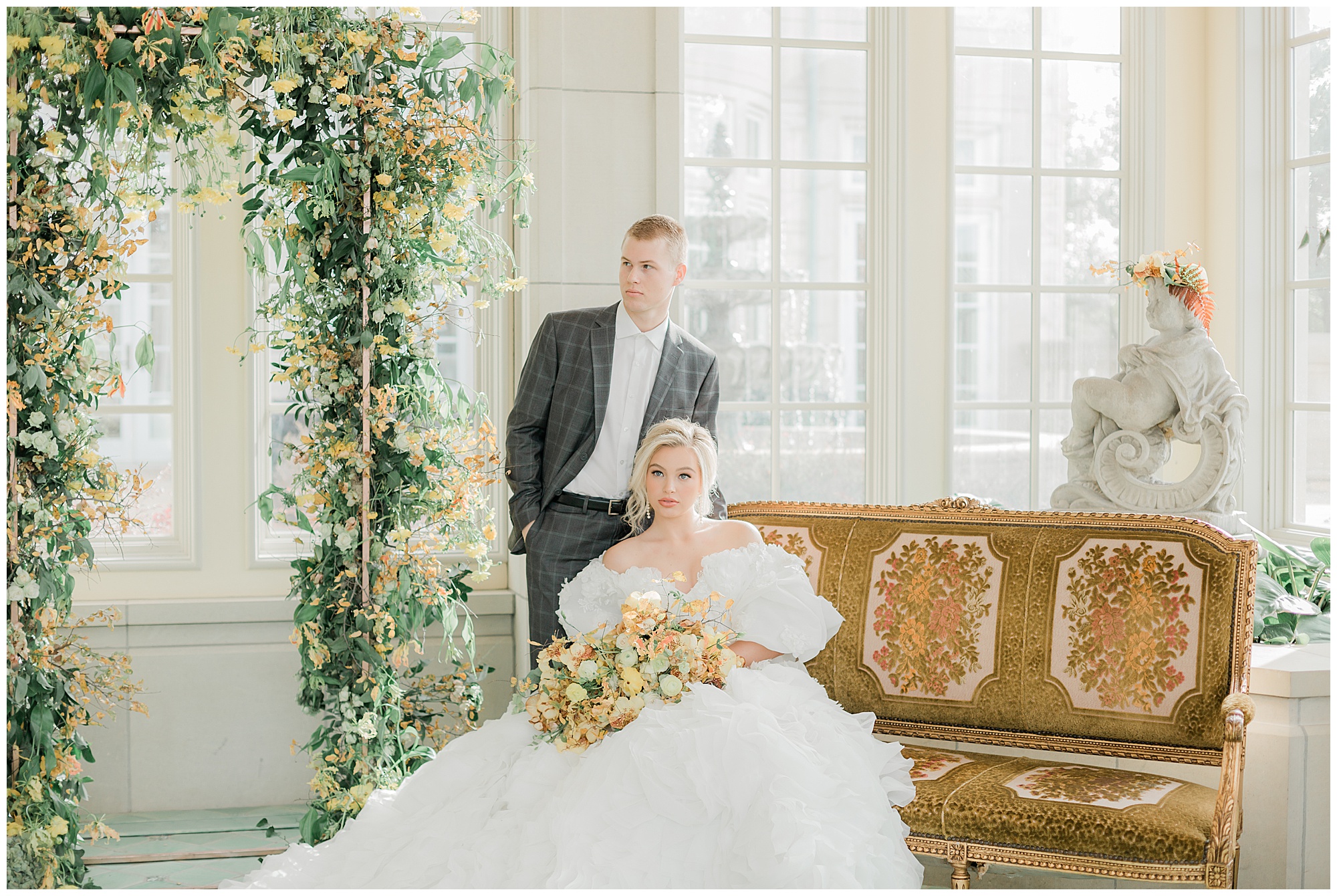 bride and groom portraits at the olana