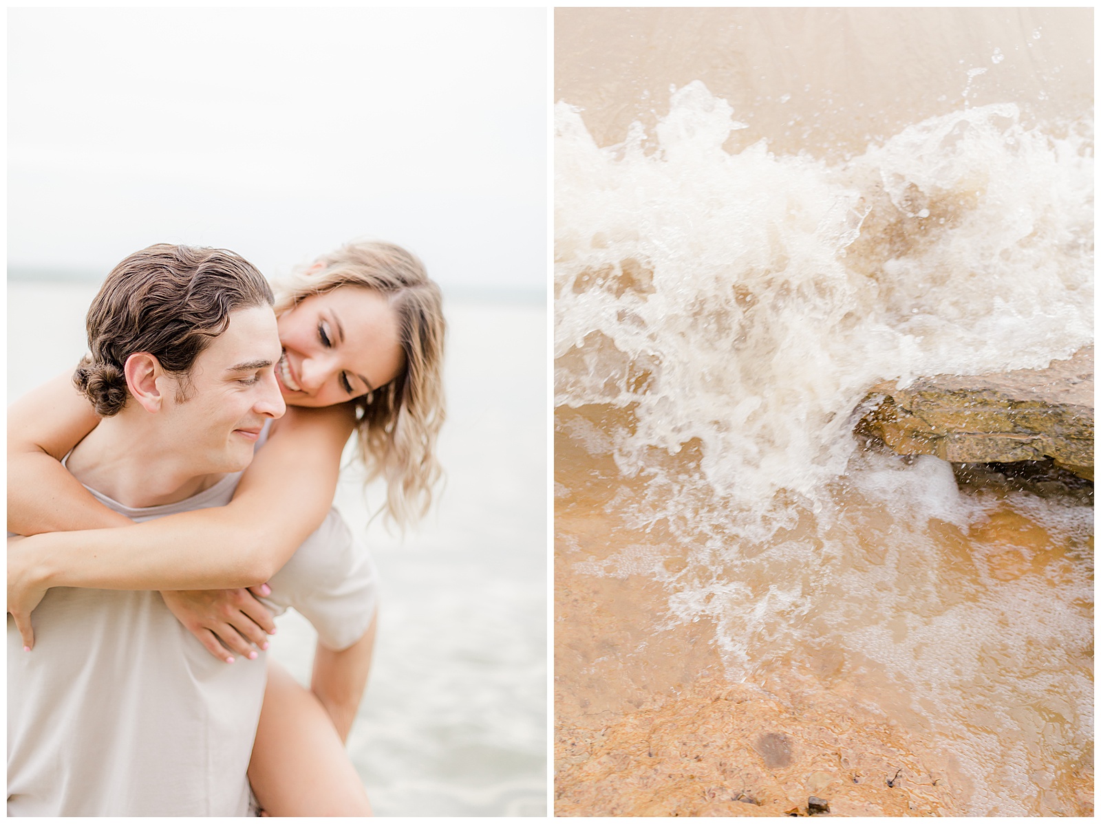 Lakeside engagement session at Rockledge Park