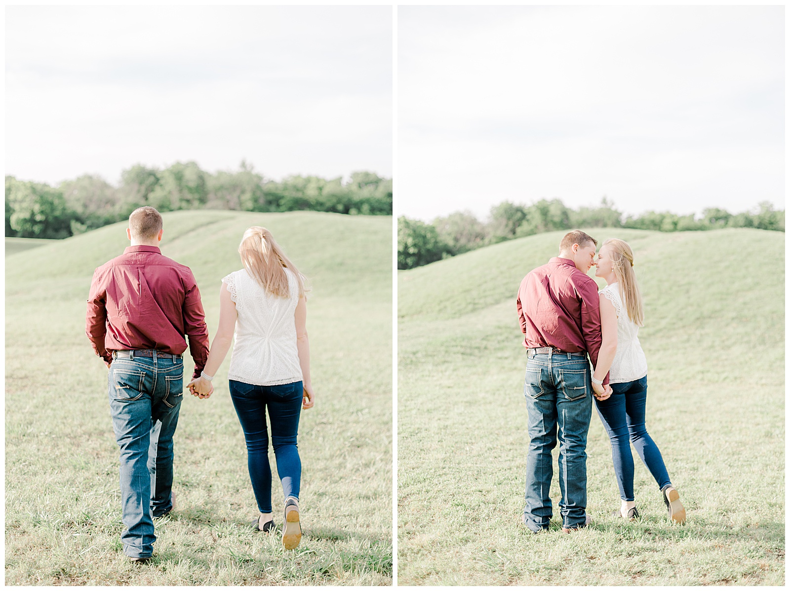 Engagement session at park in Sherman, TX