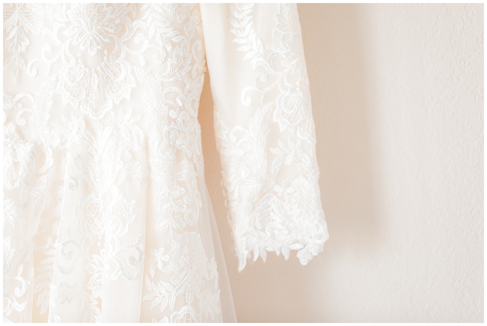 Modest lace wedding dress