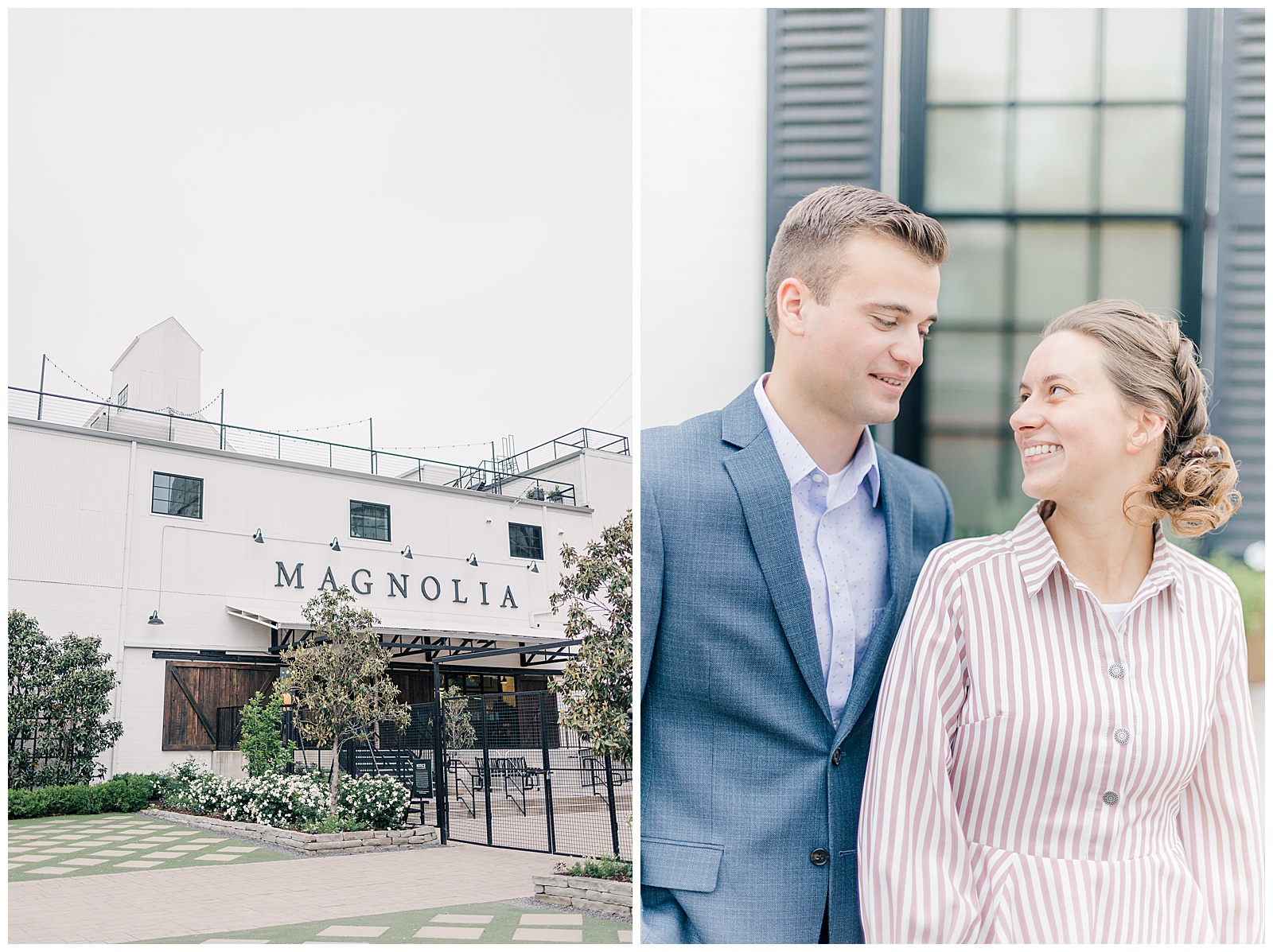 Modest engagement session at the Magnolia in Waco